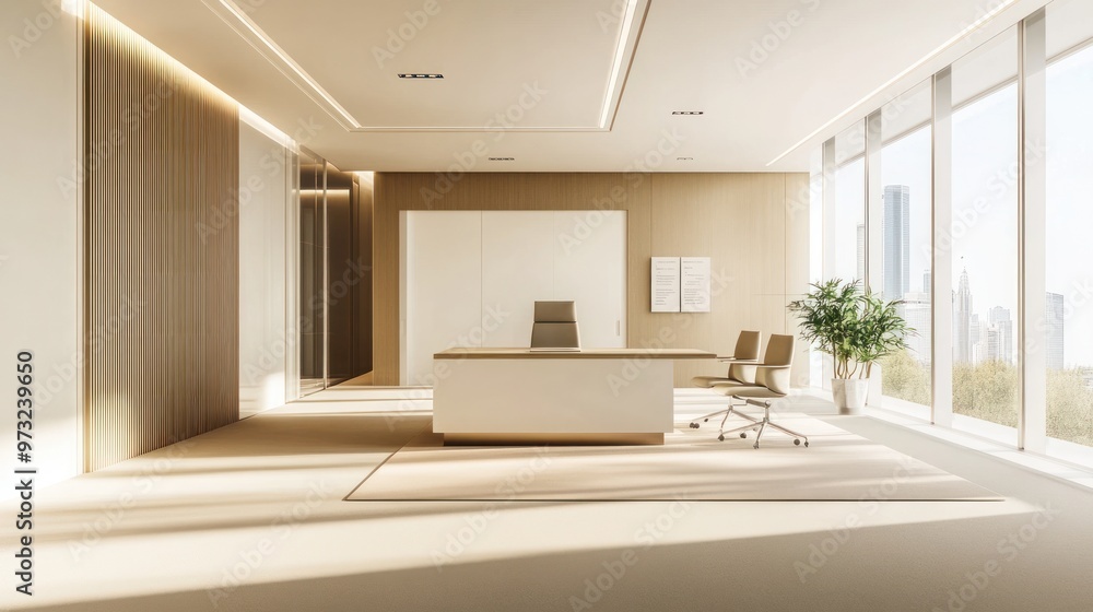 Modern Office Interior Design with a View Modern Office Interior Design with a View