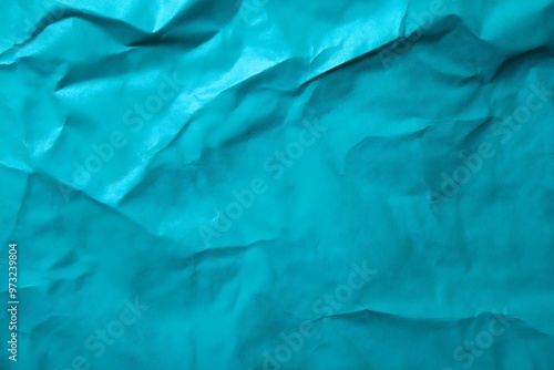 Wallpaper Mural Blank Teal Paper Texture Background, Smooth, Slightly Aged With Creases & Crumpled, Texture Overlay, Poster Background, Paper Surface Torontodigital.ca