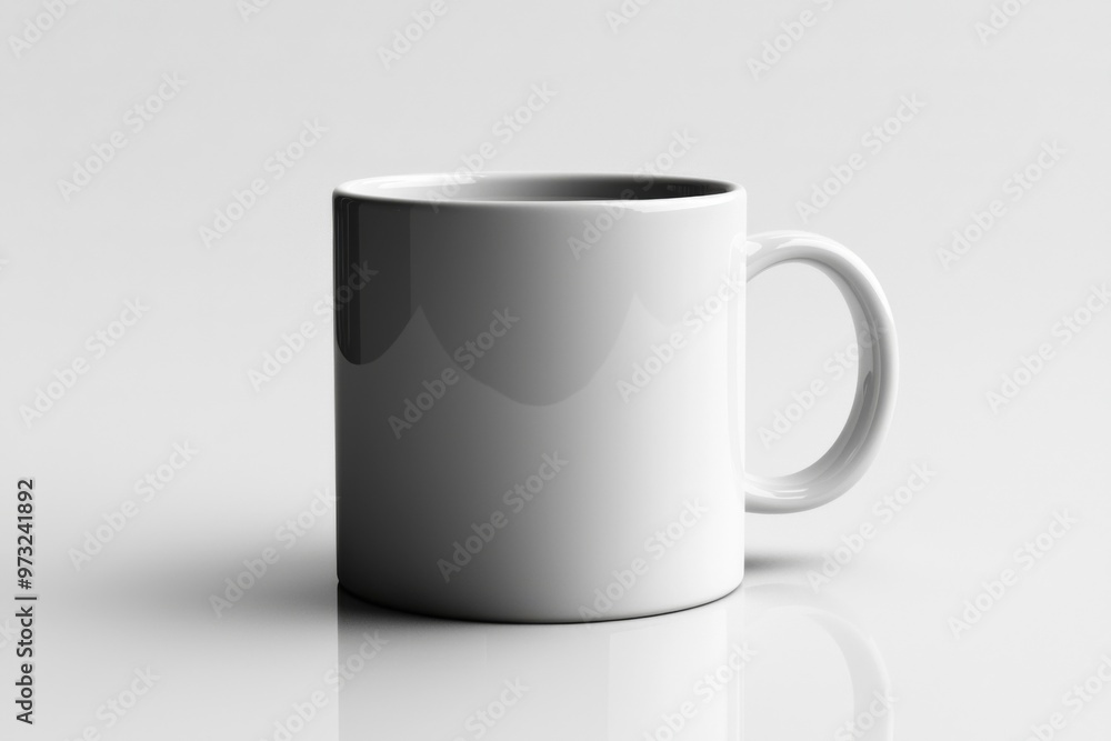 Obraz premium Coffee Mug Mockup on Isolated Background created with Generative AI