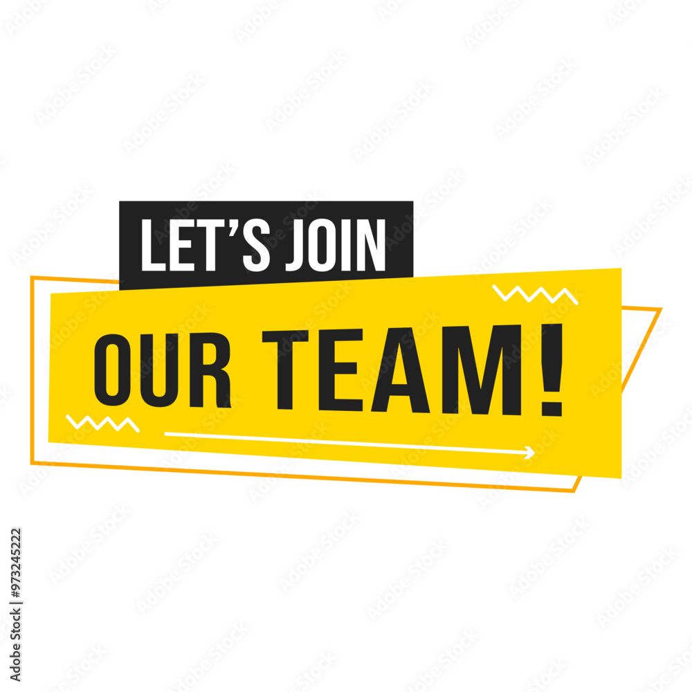 Fototapeta premium We Are Hiring Sign Vector, Job Vacancy Sign Vector