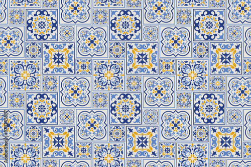 Seamless patchwork. Vintage multicolor pattern in turkish style. Hand drawn background. Islam, Arabic, Indian, ottoman motifs
