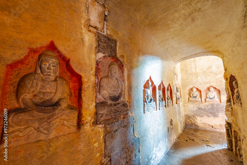 Xiangtangshan Grottoes, Handan, Hebei photo