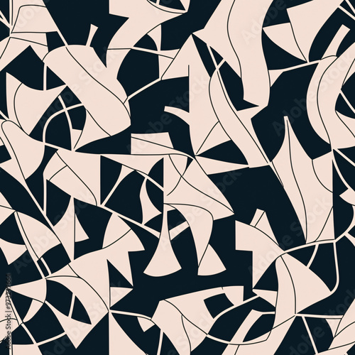 seamless pattern with triangles