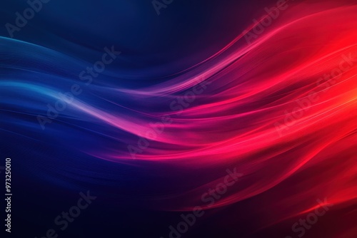 Radiant Red Gradient on Dark Blue Background with Flowing Vibrant Light Lines - High-Resolution Mobile Wallpaper