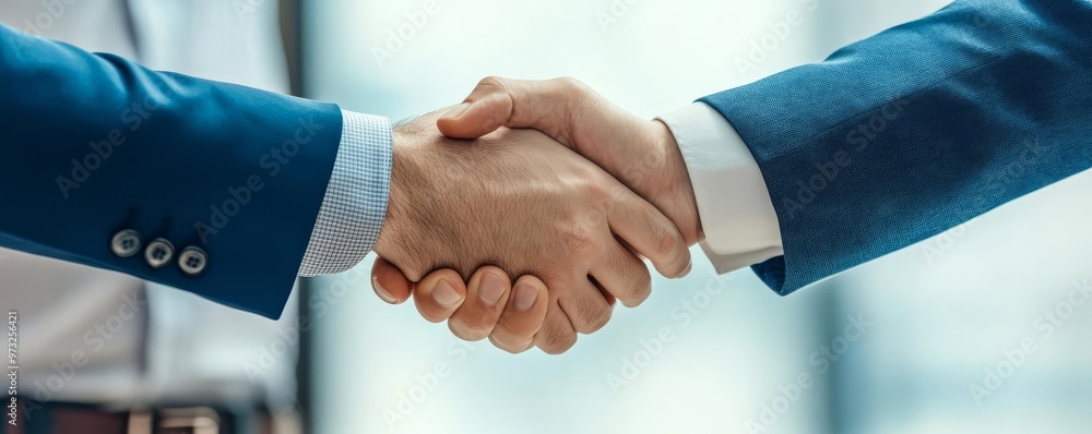 Business partners shaking hands over agreed terms, negotiation terms, successful negotiation Business partners shaking hands over agreed terms, negotiation terms, successful negotiation