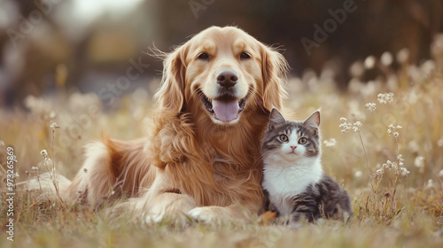 Dog and cat, best friend.