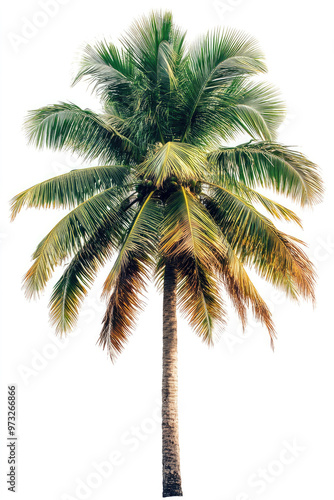 A coconut palm tree