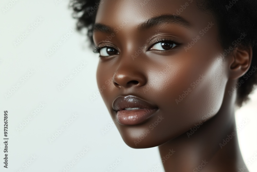 A model showing off a radiant and flawless complexion, with a focus on her glowing skin and natural beauty. A model showing off a radiant and flawless complexion, with a focus on her glowing skin and natural beauty.