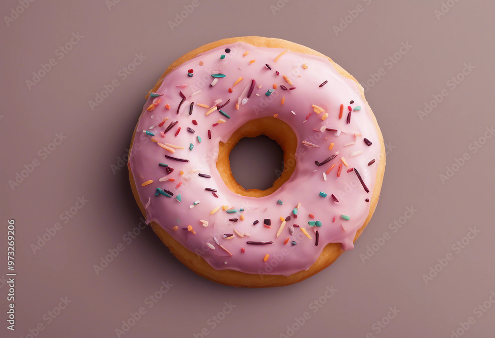 Floated Doughnut Floaty top view lay flat isolate Floated Doughnut Floaty top view lay flat isolate