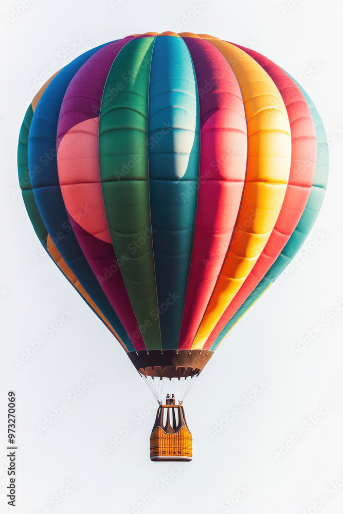 Fototapeta premium A full-length hot air balloon isolated on a white background