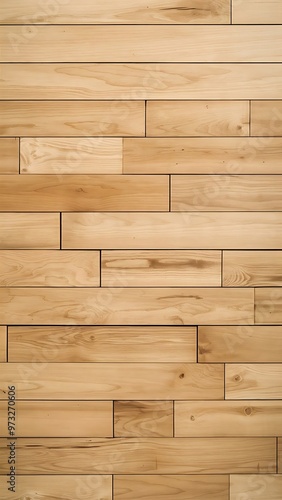 Top view of light wooden background with horizontal planks