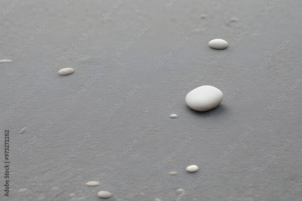 Smooth Pebble Isolated on White Background Smooth Pebble Isolated on White Background