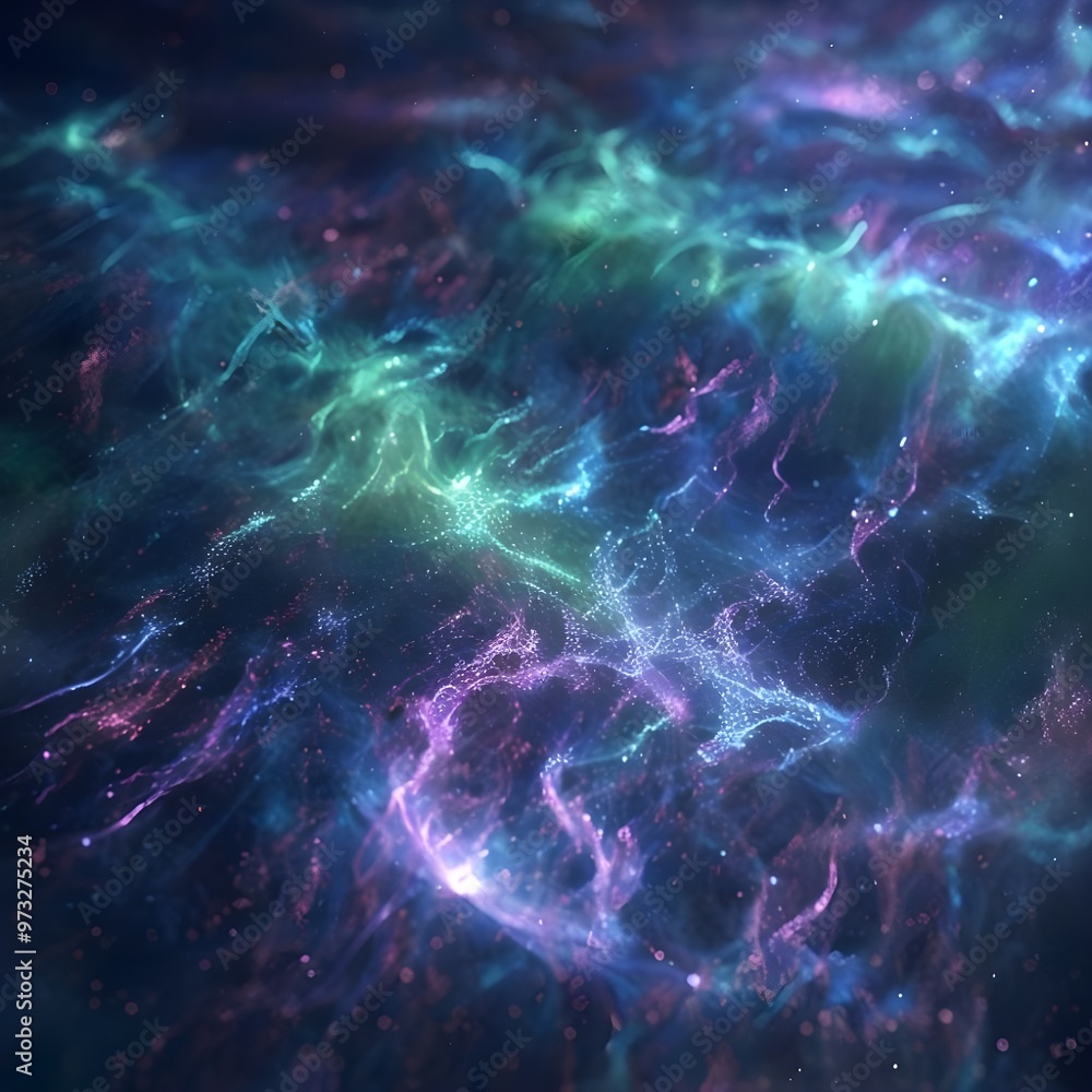 Different light waves in neon effect spreaded across universe in the space abstract background Different light waves in neon effect spreaded across universe in the space abstract background