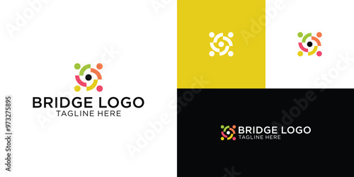 logo social team family comunity economy bisnees