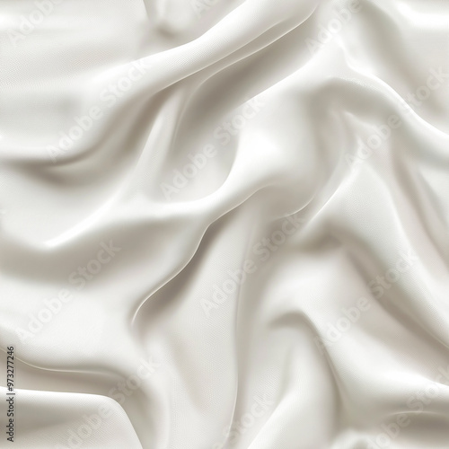 A seamless pattern of smooth, flowing fabric with soft curves and a light cream color, creating an elegant and sophisticated texture.