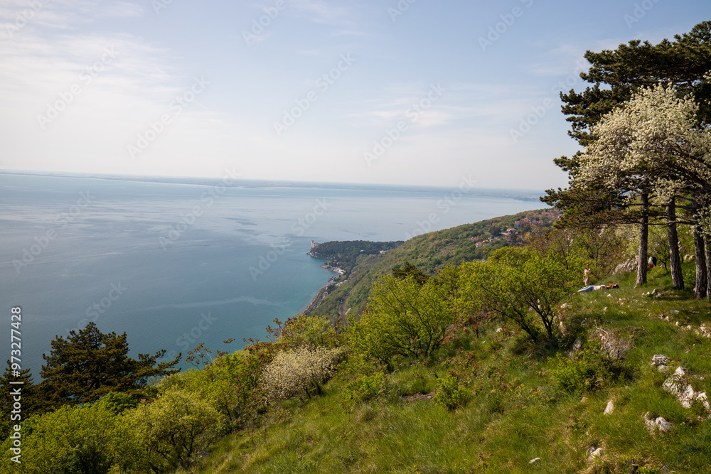 View of the coast of Trieste, Italy View of the coast of Trieste, Italy