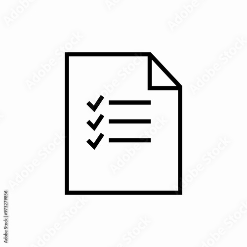 check list file icon sign vector