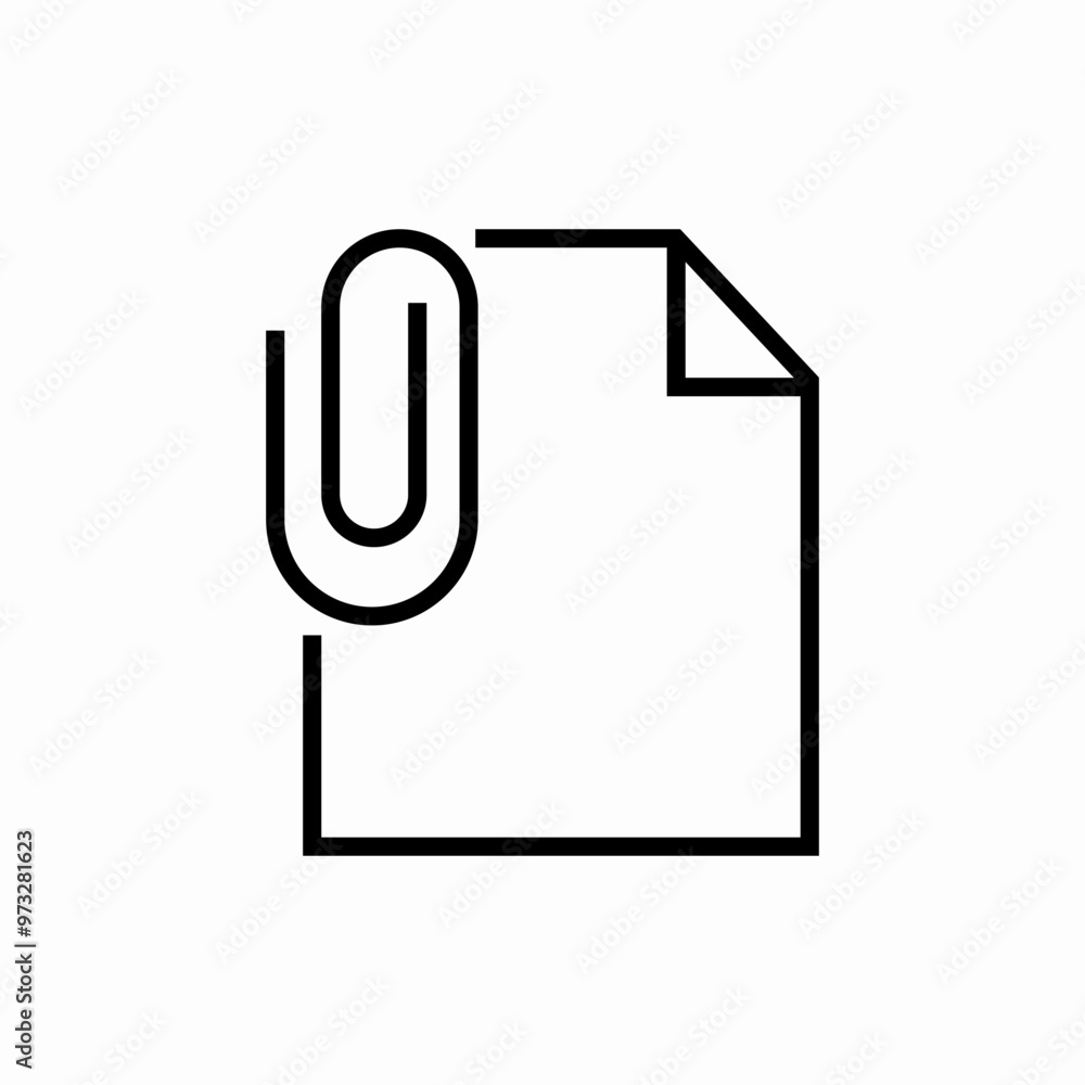 file attachment icon sign vector file attachment icon sign vector
