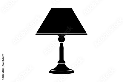 table lamp isolated on white background