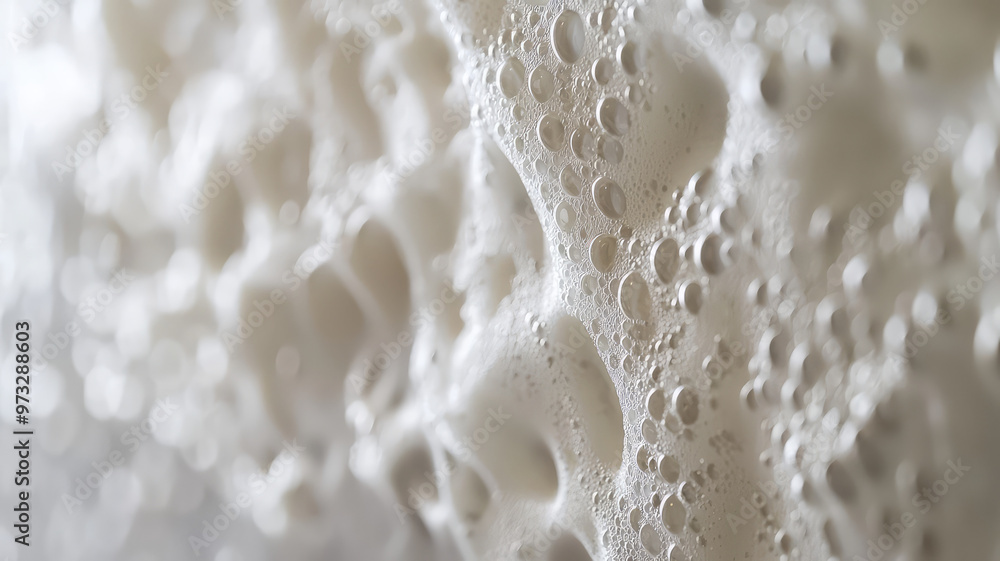 Intricate patterns of soap foam create mesmerizing visual effect Intricate patterns of soap foam create mesmerizing visual effect