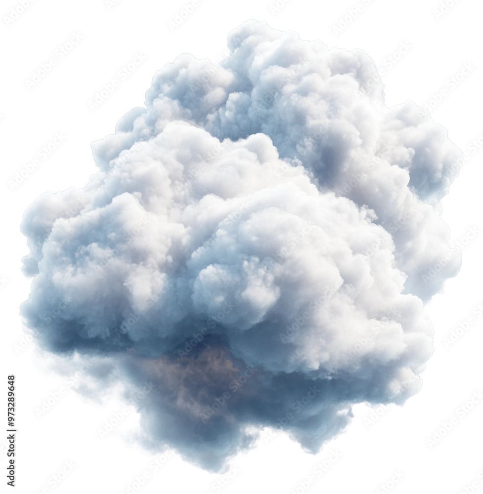 PNG Fluffy white clouds floating in a bright blue sky PNG Fluffy white clouds floating in a bright blue sky