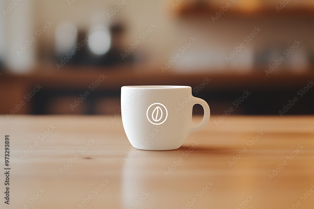 Hot beverage in a cup, steam rising, perfect for breakfast or afternoon break Hot beverage in a cup, steam rising, perfect for breakfast or afternoon break