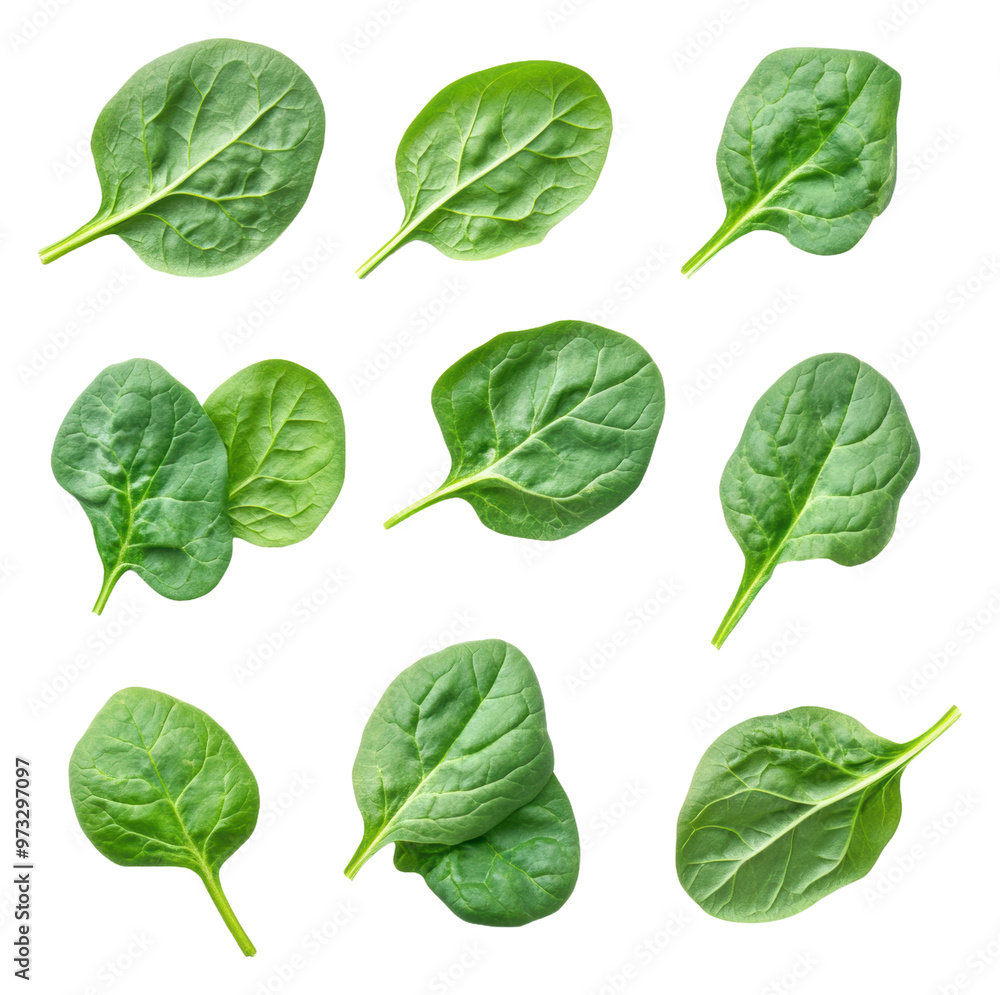 PNG Fresh spinach on white background PNG Fresh spinach on white background