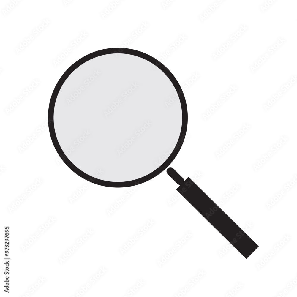 Magnifying glass hand drawn doodle icon. Search concept loupe vector illustration Magnifying glass hand drawn doodle icon. Search concept loupe vector illustration