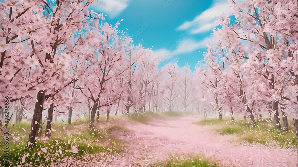 Spring blossom background with pink flowers Spring blossom background with pink flowers