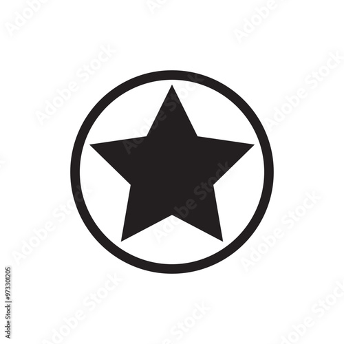 Free Download star in circle isolated on white background vector illustration. stars in round circular emblem ------ - GFXLoad