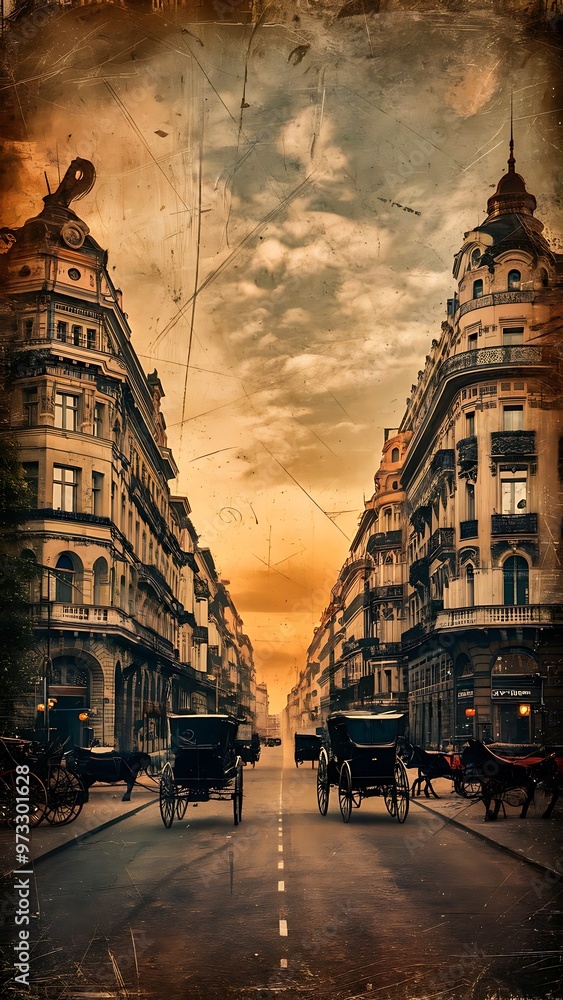 Fototapeta premium Old vintage background with scratches