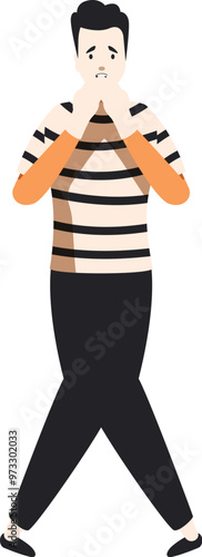 Embarrassed man covering face with hands, feeling ashamed and awkward, regretting mistake, apologizing for inconvenience