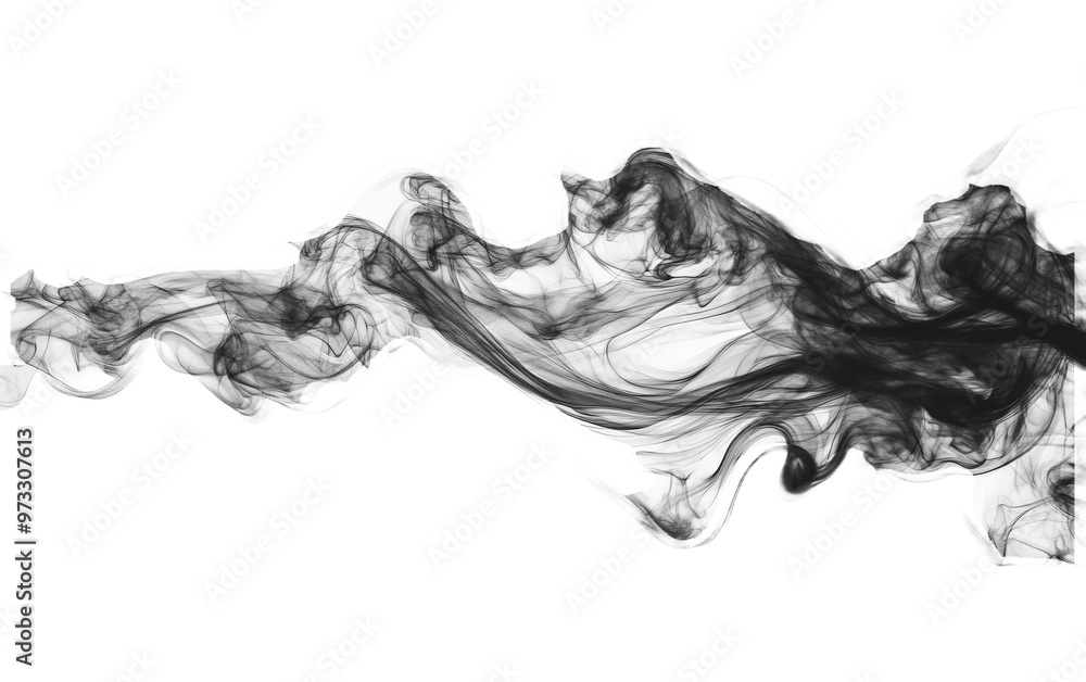 Abstract black and gray smoke on white background,png Abstract black and gray smoke on white background,png