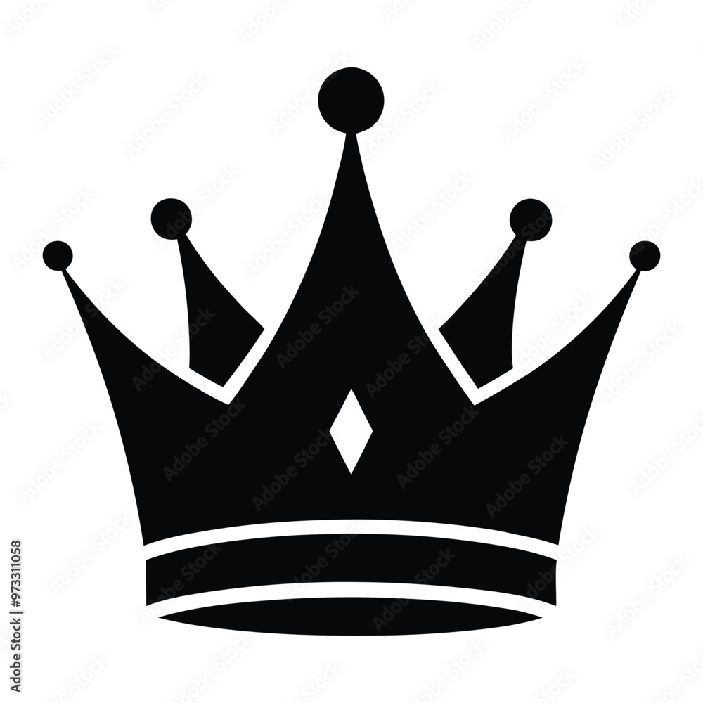 Crown Minimalist and Flat Logo Vector illustration Crown Minimalist and Flat Logo Vector illustration