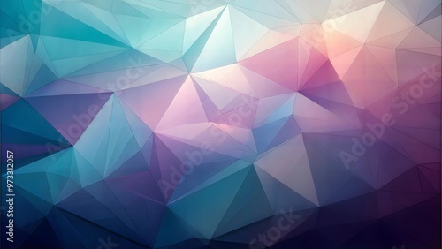 Low Poly Abstract in Pastel Colors