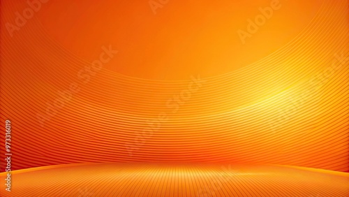 abstract orange gradient background with low angle perspective