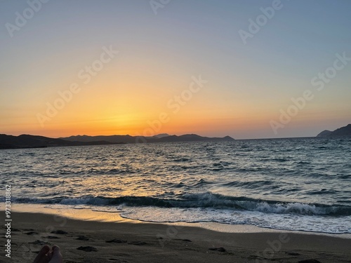 sunset at the beach