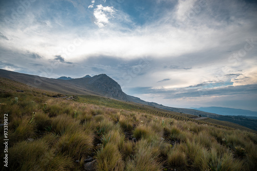 Nevado de Toluca, a national park located on a stratovolcano in Mexico photo