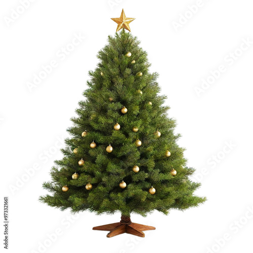  Christmas tree isolated on Transparent background