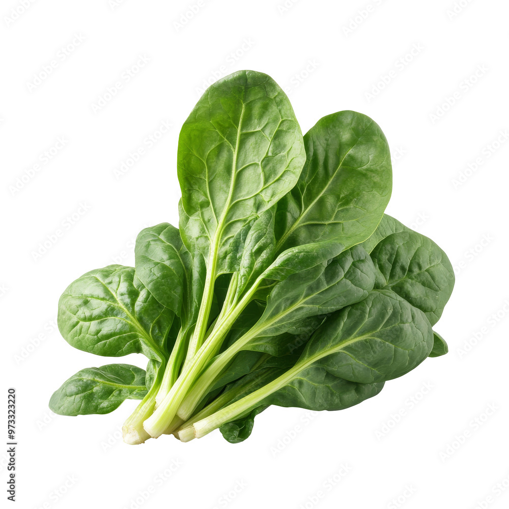 Spinach leaves on a white background isolated transparent Spinach leaves on a white background isolated transparent
