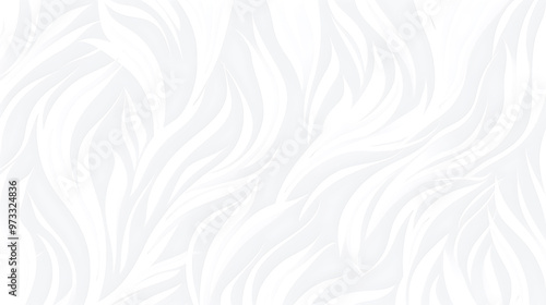 Elegant Light Gray Seamless Nature Patterned Background, Ideal for Modern Interior, Textiles, and Digital Art Projects