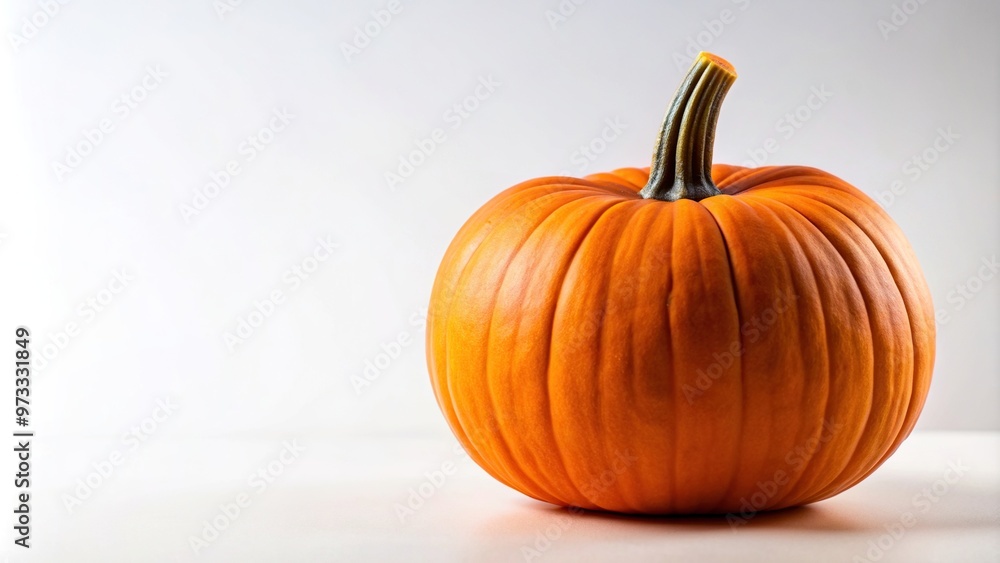 An orange pumpkin with a vibrant and smooth texture sits on a clean white background, October., thanksgiving, produce, natural, pumpkin, festive, harvest, holiday, seasonal, vibrant, macro An orange pumpkin with a vibrant and smooth texture sits on a clean white background, October., thanksgiving, produce, natural, pumpkin, festive, harvest, holiday, seasonal, vibrant, macro