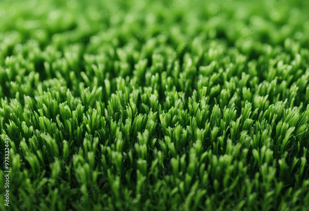 Synthetic grass carpet isolated on white background Synthetic grass carpet isolated on white background