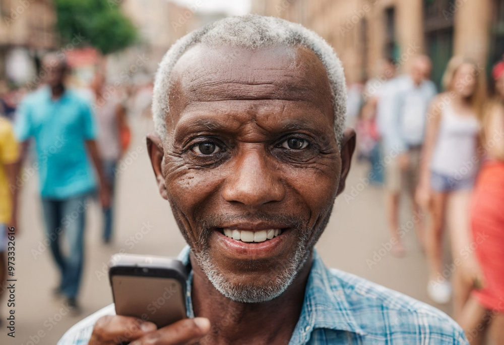old happy african man out and about in the city, during the day, everyday life, good mood, satisfied and happy, good old smile and grin, dreamy and relaxed walking old happy african man out and about in the city, during the day, everyday life, good mood, satisfied and happy, good old smile and grin, dreamy and relaxed walking