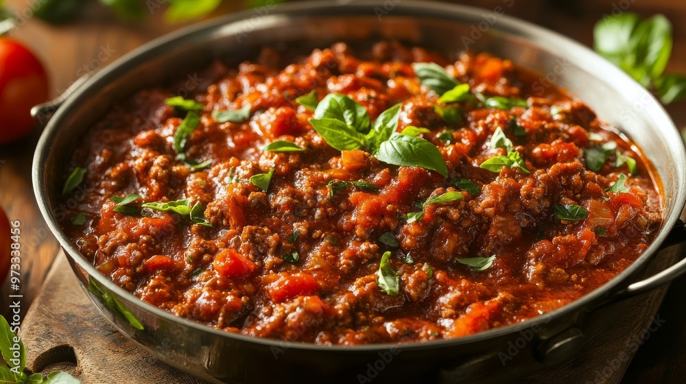 Tuscan Meat Sauce - Savory meat sauce with Tuscan herbs and spices. Tuscan Meat Sauce - Savory meat sauce with Tuscan herbs and spices.