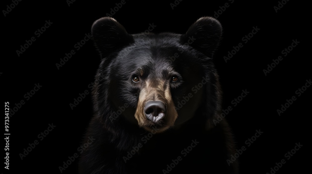 Fototapeta premium portrait of a black bear.