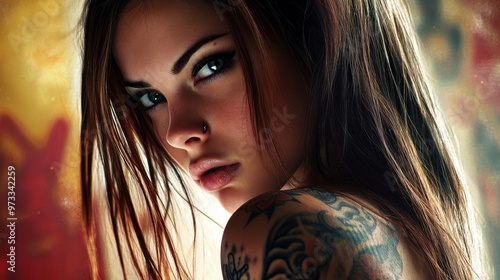 tattooed girl 