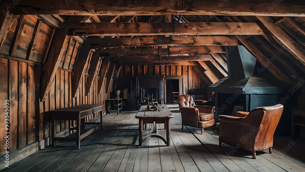 Old wooden interior Old wooden interior