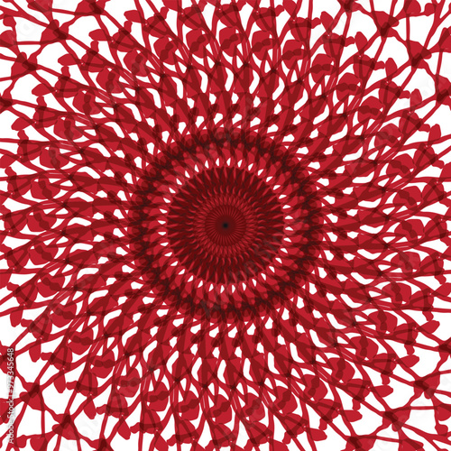 hypnotize floral vector background design