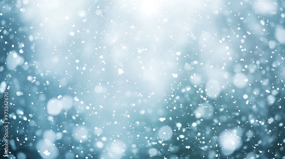 A soft, blurred snowfall background with a large, clear space for text A soft, blurred snowfall background with a large, clear space for text